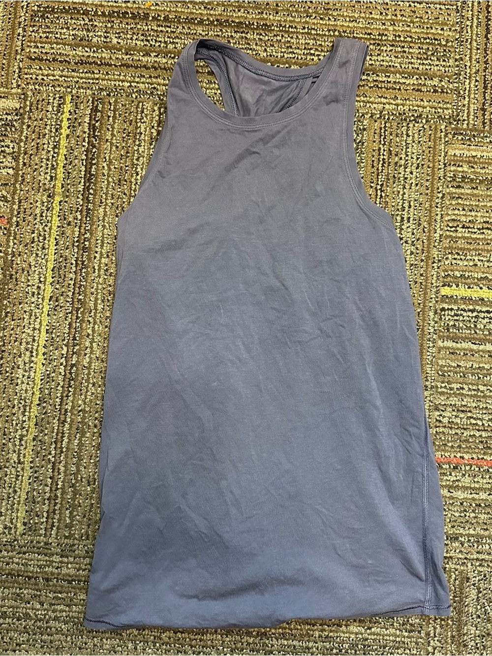 Lululemon Split Back Open Back Tank Top - size M? - Dusty navy blue